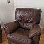 Suite of reclining leather sofas Image 3