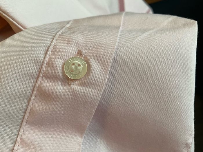 Designer Daniel Hechter Long Sleeve Dress Shirt  Pastel Pink purchased in LOUIS COPELAND rrp 50