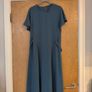 Zara Petrol Blue Dress.  S. L. 14. New - No Tag. Image 2