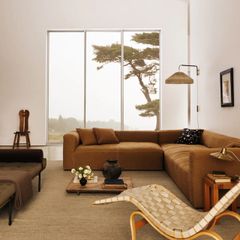 Nordic Knots rug, new in box - wool, jute