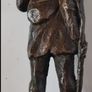 Benedict Joseph Labre Sculpture - Patinated Bronze (Signed) Image 5
