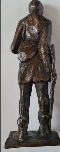 Benedict Joseph Labre Sculpture - Patinated Bronze (Signed)