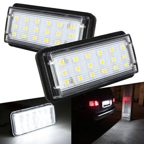 2Pcs No Error Canbus Car LED Number License Plate Light for Toyota Land Cruiser 100 200 Prado 120 Reiz 4D Mark X Lexus LX470 LX570 GX470
