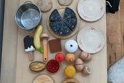 preschool Hape wooden play food items John Crane and more
