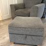 Ez Living Grey fabric Arm chair Image 3