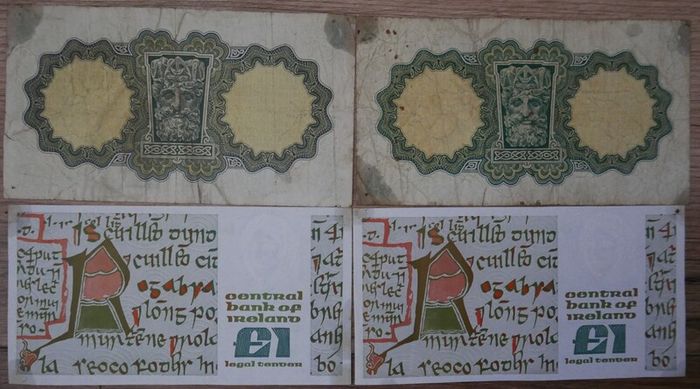 The Central Bank of Ireland. Lady Lavery (20 each)