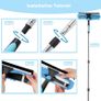 12.8FT(3.9m) Window Cleaning Equipment,Window Cleaner with Long Handle(153IN),Professional Window Squeegee Glass Cleaning Tool for High Windows, Shower Glass, Car, RV Image 6