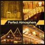 Led Fairy Lights, 49ft 528leds Christmas Tree Lights Plug in, 11 Modes/Remote/Timer IP44 Waterproof String Lights for Indoor Outdoor Garden Balcony Party Windows Garland Door Wall (32ft 352leds) Image 6