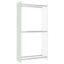 Firewood Rack White 80x35x160 cm Glass Image 2