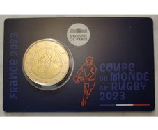 France 2 Euro Base Metals Brilliant Uncirculated Coin 2023 - Rugby World Cup France - 2 Euro Commemorative Coin