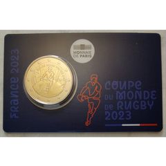 France 2 Euro Base Metals Brilliant Uncirculated Coin 2023 - Rugby World Cup France - 2 Euro Commemorative Coin