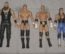 WWE Action Figures: Braun Strowman, Triple H, Sid, Bret Hart