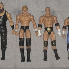 WWE Action Figures: Braun Strowman, Triple H, Sid, Bret Hart