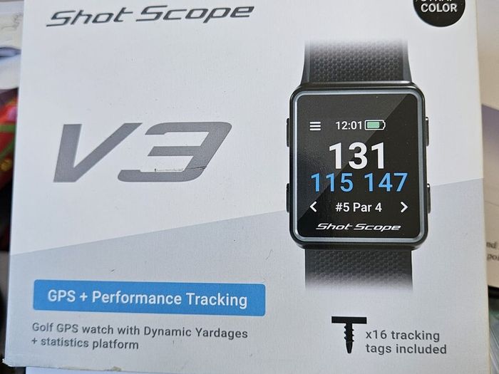 Shotscope V3 GPS watch & sensors
