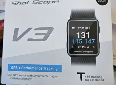 Shotscope V3 GPS watch & sensors