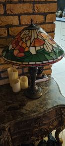 Field Poppy Tiffany Table Lamp