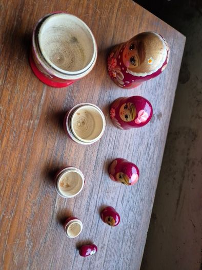 Vintage Russian Matryoshka Nesting Dolls