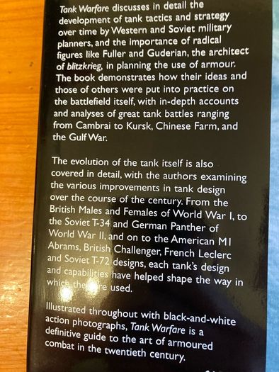 Military book: 'Tank Warfare'