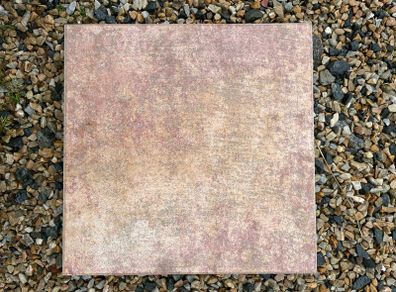 Terracotta rusty red square tile
