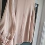 REISS Sandrine High neck semi sheer long sleeve top Sz M (Fit 10-12 UK) Bnwt Rrp 115 Image 4