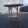 Late Victorian / Aesthetic Movement bamboo and lacquer tiered side table Image 4