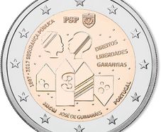 Portugal 2 Euro Commemorative Coin 2017 - Public Security. Uncirculated.