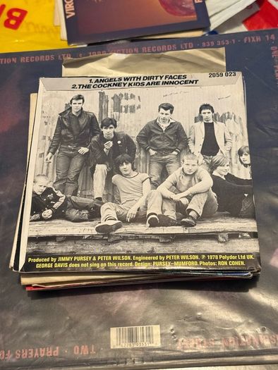 Sham 69 Angels with Dirty Faces 1978 7 inch 45 Vinyl Record