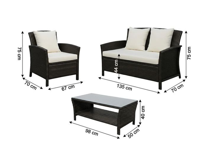 Only this set remains! Newport Garden Sofa Set
