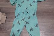 turquoise giraffe tracksuit