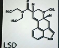 Chemistry wall art Lysergic acid diethylamide