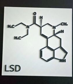 Chemistry wall art Lysergic acid diethylamide