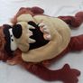 Taz Looney Tunes Soft Toy with Velcro opening pouch for PJs Image 6