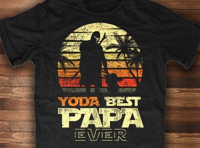 Yoda best papa ever!! t shirt fathers day gift baby yoda t-shirt