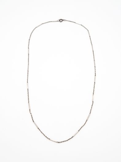 Vintage 925 Sterling Silver Bar Link Station Chain