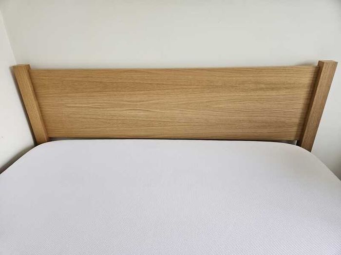 Like-new King Wooden Bed, Mattress and Topper (All Emma brand) 150x200