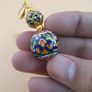 Beautiful Handmade Afghani Design Colorful Enamel Drop Earrings Image 3