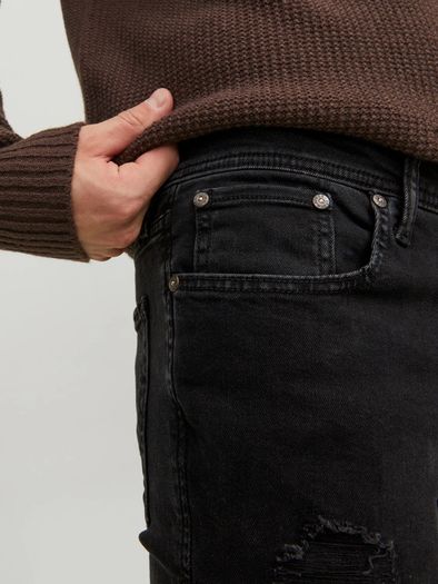 JACK & JONES Men's Am 502 Lid Sts Skinny Jeans, Black (Black Denim), W31/L30