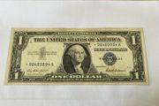 USA 1957 1 Dollar banknote rare serial  star 98489894 A