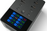 SABRENT 252W Charger - 8-Port USB PD 3.0 with LCD Display, Fast Charging for USB-C &amp; USB-A Devices, Laptops, Phones, Tablets, Gaming Consoles - PPS, Overcharge Protection, Travel-Friendly (AX-8PTC)