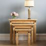 Movian Corona Nest Of Tables, Solid Pine Wood (FREE POSTAGE) Image 2