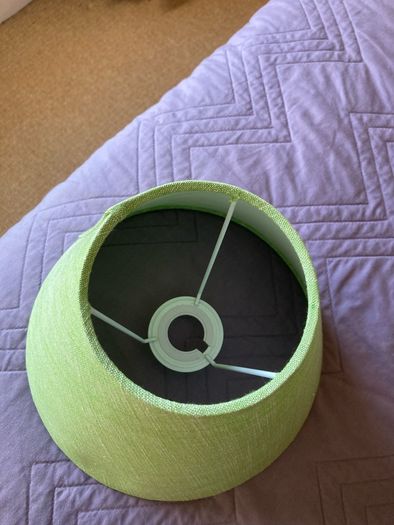 Bright green lampshade by Pooky