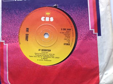 Vinyl record, 7in single, Janis Ian, - At Seventeen