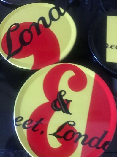 J & B Coaster set