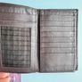 Vogue Italy leather passport case brown Image 3