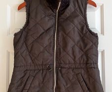 Ladies Brown Reversible Gilet