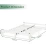 Double Bed Frame,4ft6 Floor Bed Frame Double Bed Base with Reinforced Steel Slats Image 2