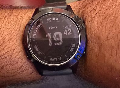Fenix 6 Pro with 2 straps