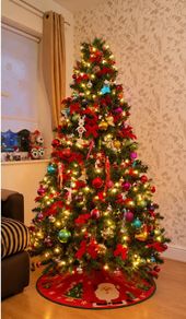 Christmas Tree / Approx. 2m Tall. / Decorations and Lights Included