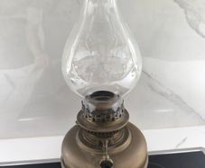Brass antique oil lamp