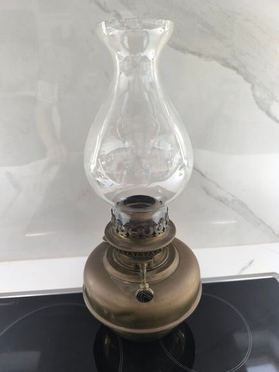 Brass antique oil lamp